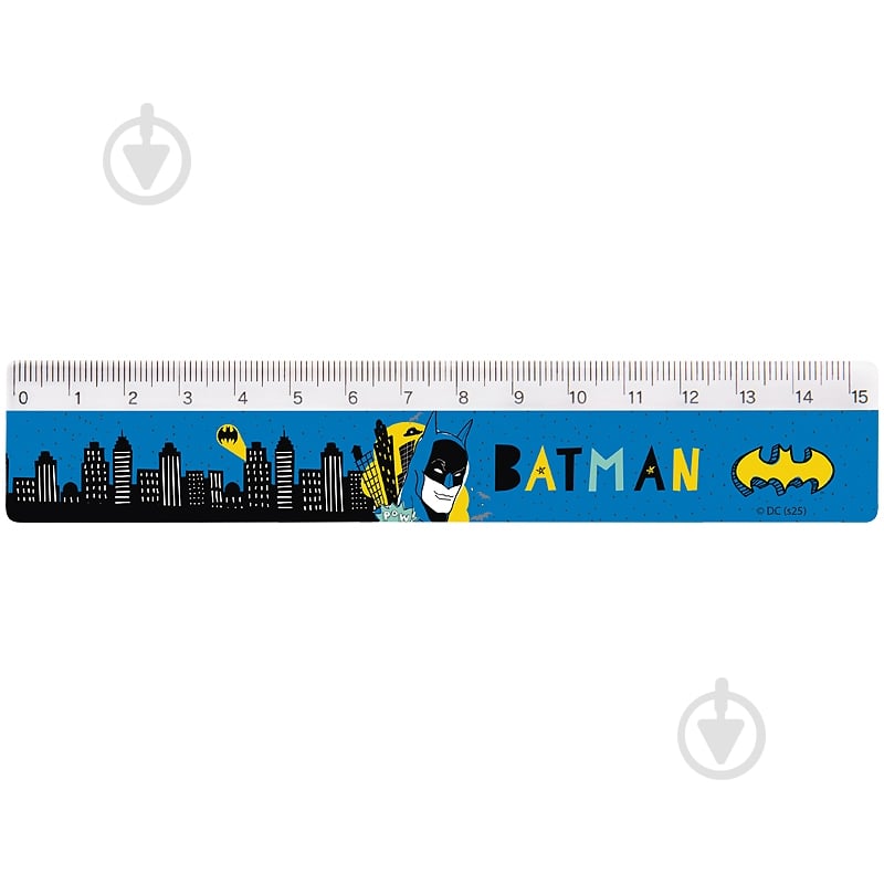 Линейка пластиковая 15 см DC KITE - фото 1