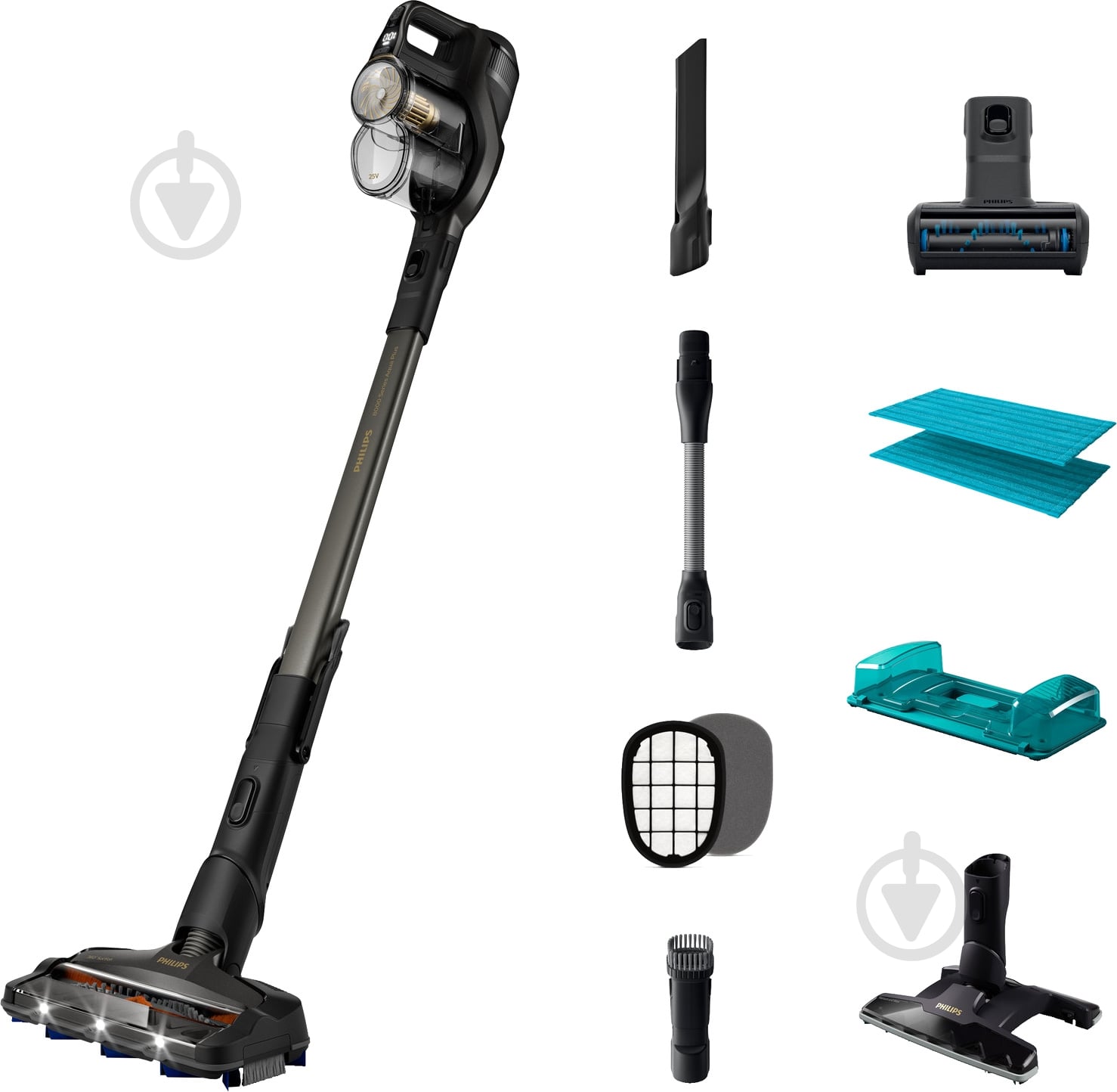 Пылесос аккумуляторный Philips Aqua Plus XC8349/01 - фото 1