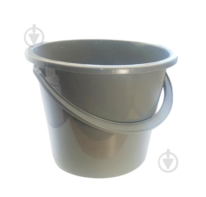 Відро звичайне MTM 5 л сірий - фото 1