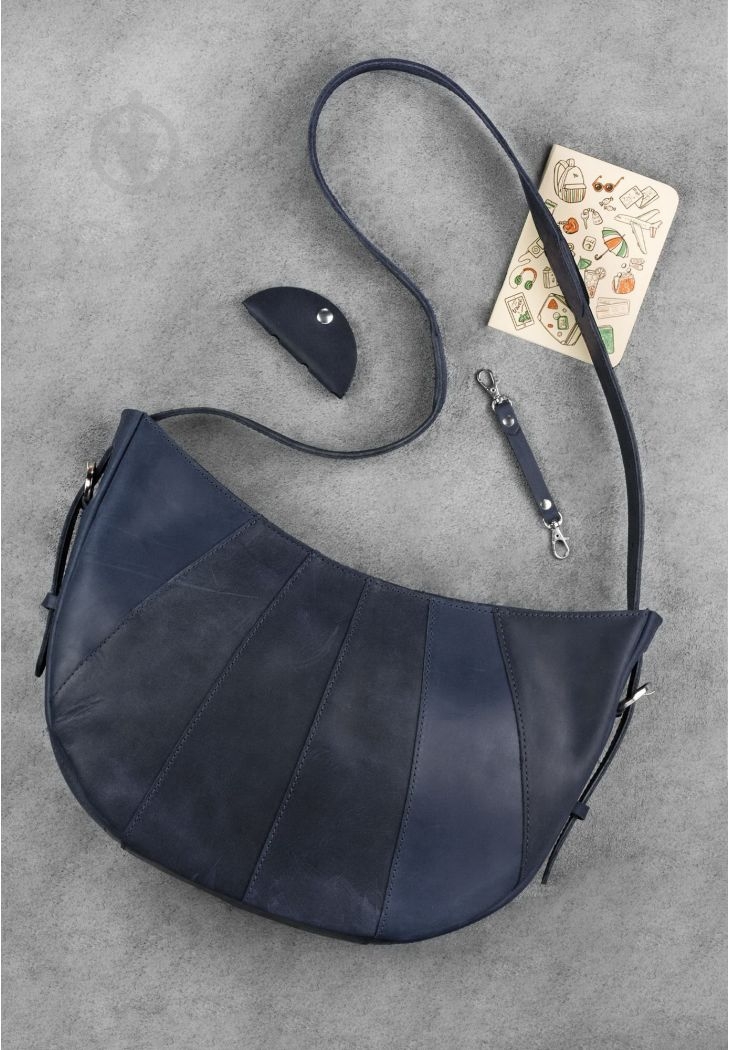 Сумка женская BlankNote Круассан темно-синий BN-BAG-12-nn - фото 3