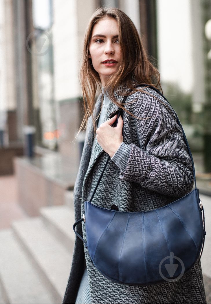 Сумка женская BlankNote Круассан темно-синий BN-BAG-12-nn - фото 6