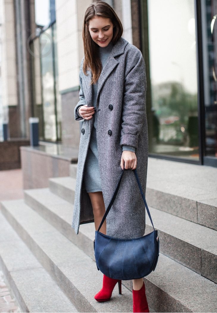 Сумка женская BlankNote Круассан темно-синий BN-BAG-12-nn - фото 8