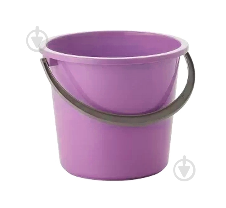 Ведро обычное MTM 5 л фиолетовый - фото 1