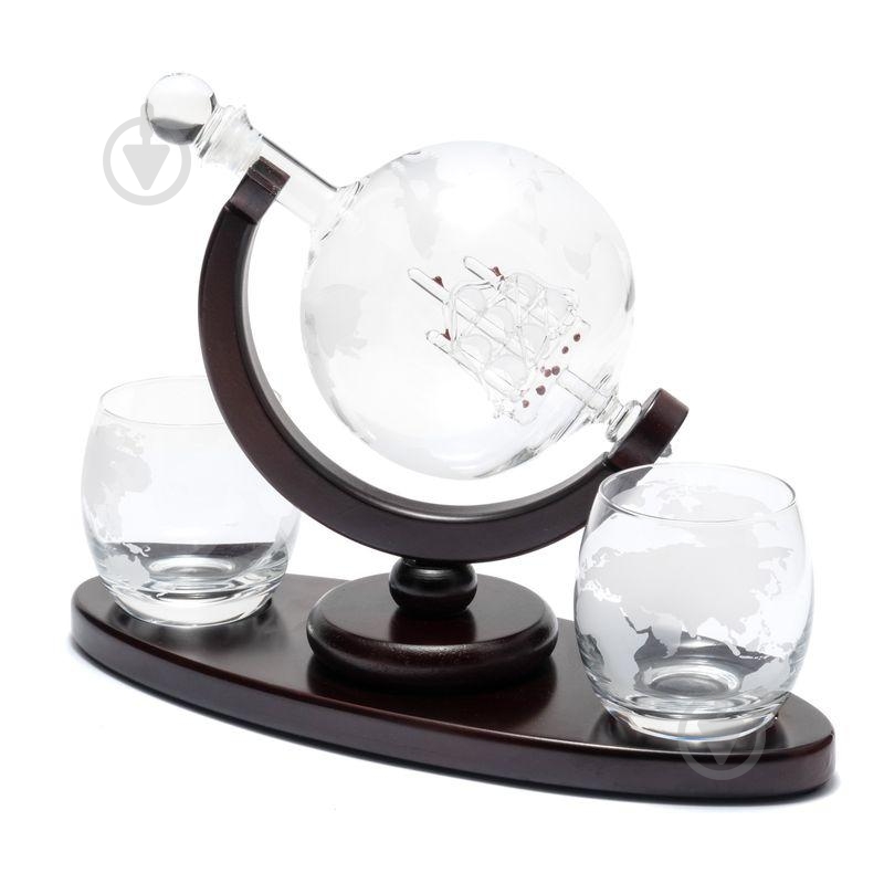 Набор для крепких напитков Глобус 850 мл 3 предмета - фото 2 Набор для крепких напитков Глобус 850 мл 3 предмета - фото 2