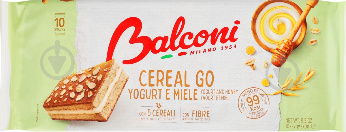Бисквит Balconi Cereal Go с йогуртом 270 г - фото 1