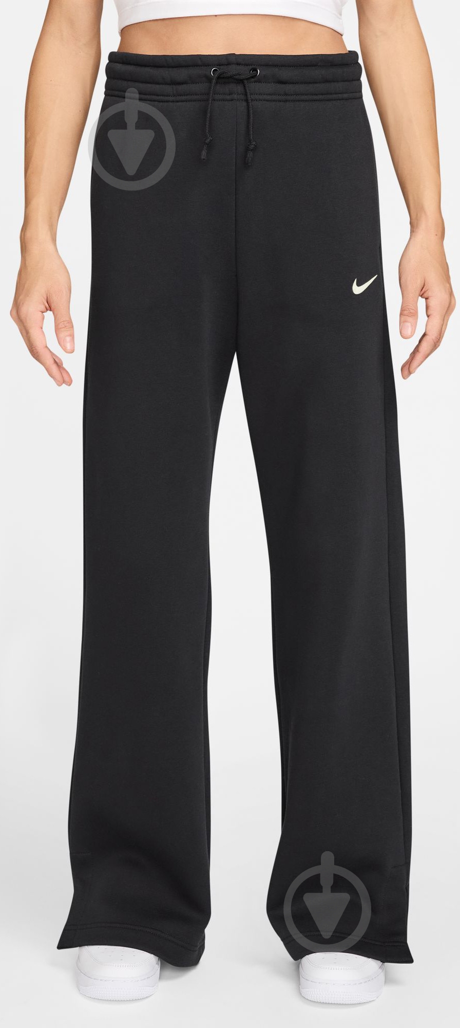Штани Nike W NSW PHNX FLC HR Pant Wide 2 IH1011-010 р. M чорний - фото 1