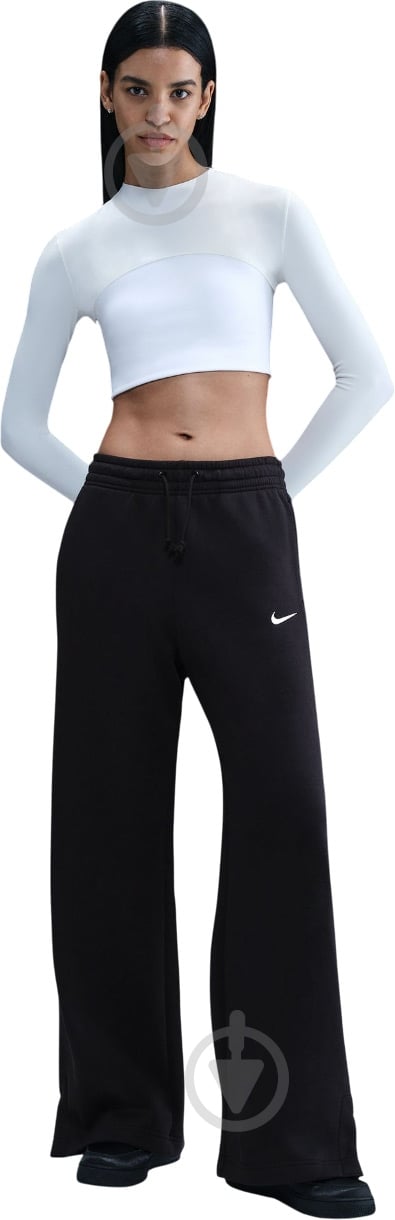 Штани Nike W NSW PHNX FLC HR Pant Wide 2 IH1011-010 р. M чорний - фото 7