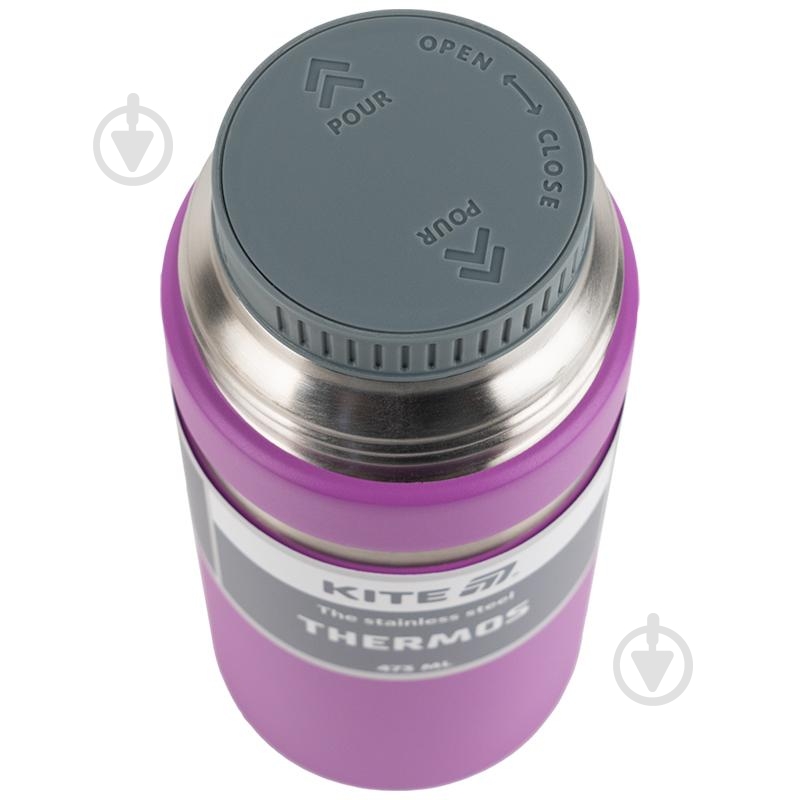 Термос KITE 473 мл фиолетовый K25-320-3 - фото 2