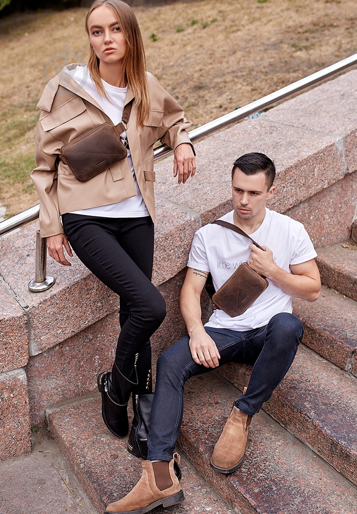 Сумка женская BlankNote Dropbag темно-коричневый BN-BAG-6-o - фото 8