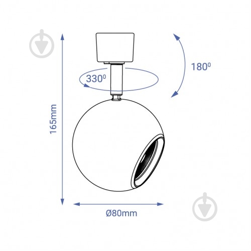 Трековый прожектор Feron ML331 черный - фото 2