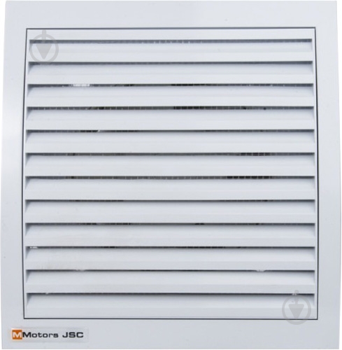 Витяжний вентилятор MMotors ММ 120 квадратний зі зворотним клапаном білий 1085 - фото 2
