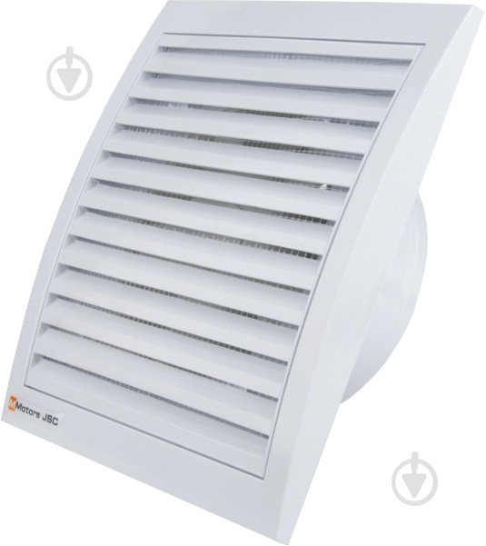Витяжний вентилятор MMotors ММ 120 квадратний зі зворотним клапаном білий 1085 - фото 1