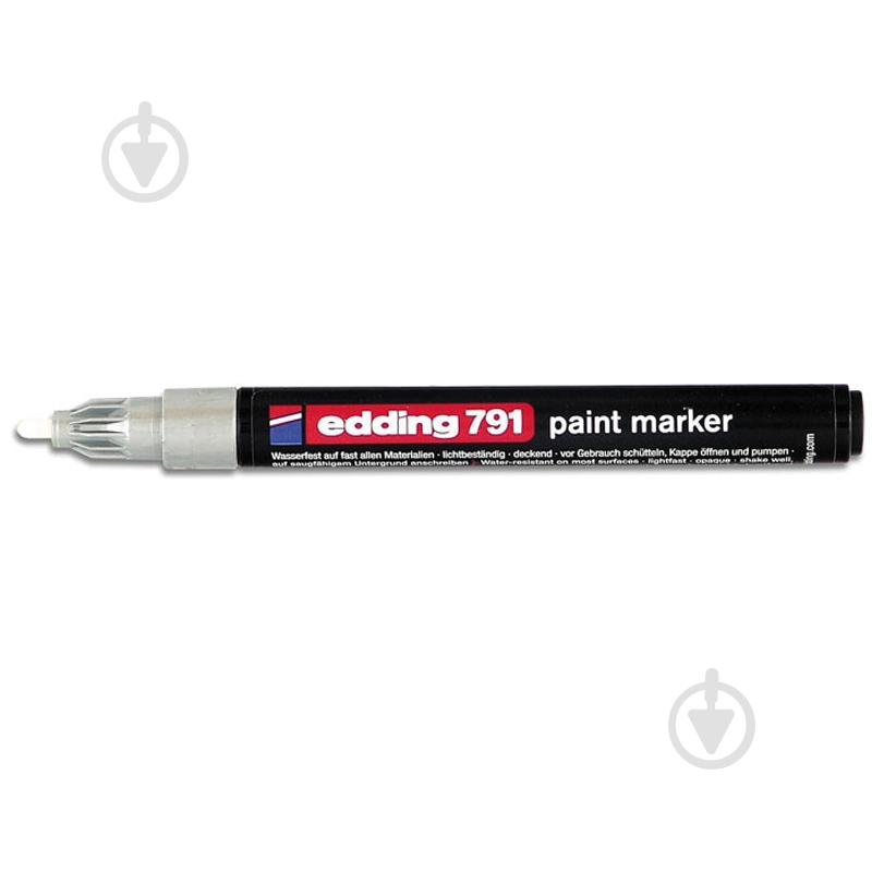 Маркер лаковый Edding Paint 1-2 мм белый e-791/11n - фото 1