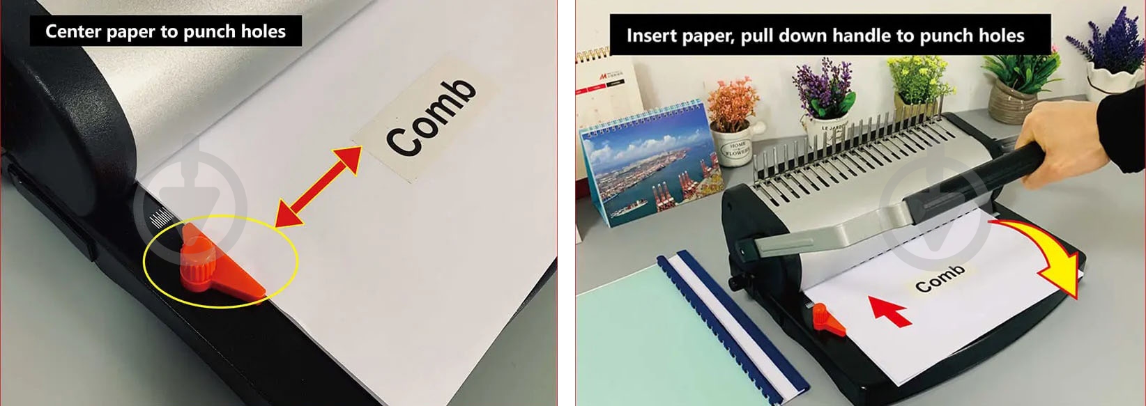 Брошюровщик Биндер на пластиковую пружину YIBO U615 (000011973) YIBO - фото 3