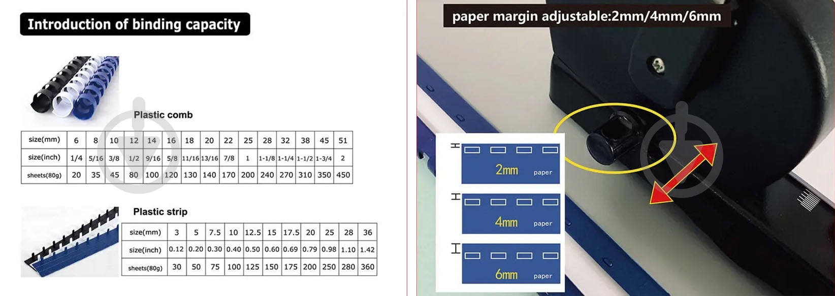 Брошюровщик Биндер на пластиковую пружину YIBO U615 (000011973) YIBO - фото 4