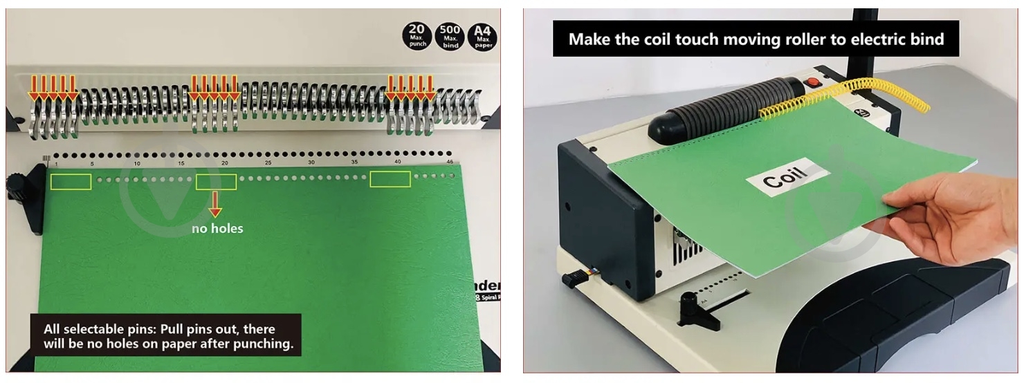 Брошюровщик на спиральную пружину C9028 YIBO - фото 4