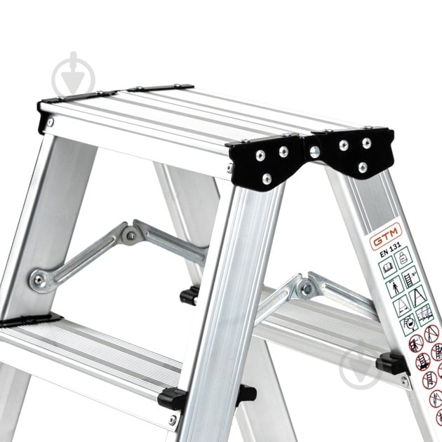 Лестница-стремянка GTM двухсторонняя 2x5 KMH1205 (39698) - фото 2