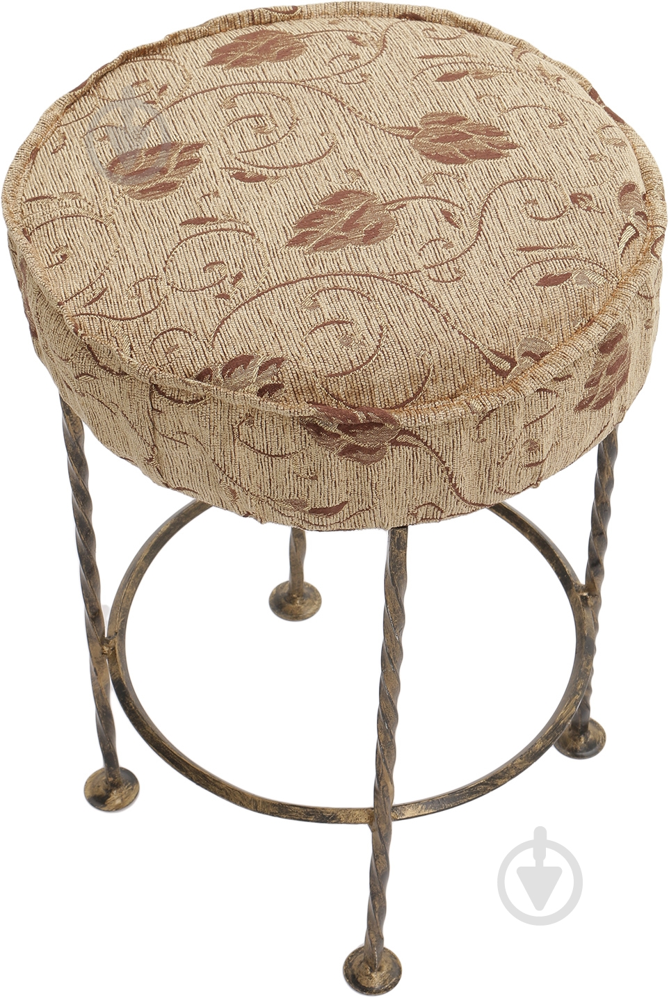 Пуф кованый круглый П-6 коричневый - фото 2