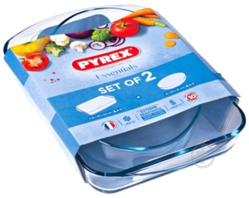 Набор форм для запекания Pyrex Essential 912S958 - фото 1 Набор форм для запекания Pyrex Essential 912S958 - фото 1