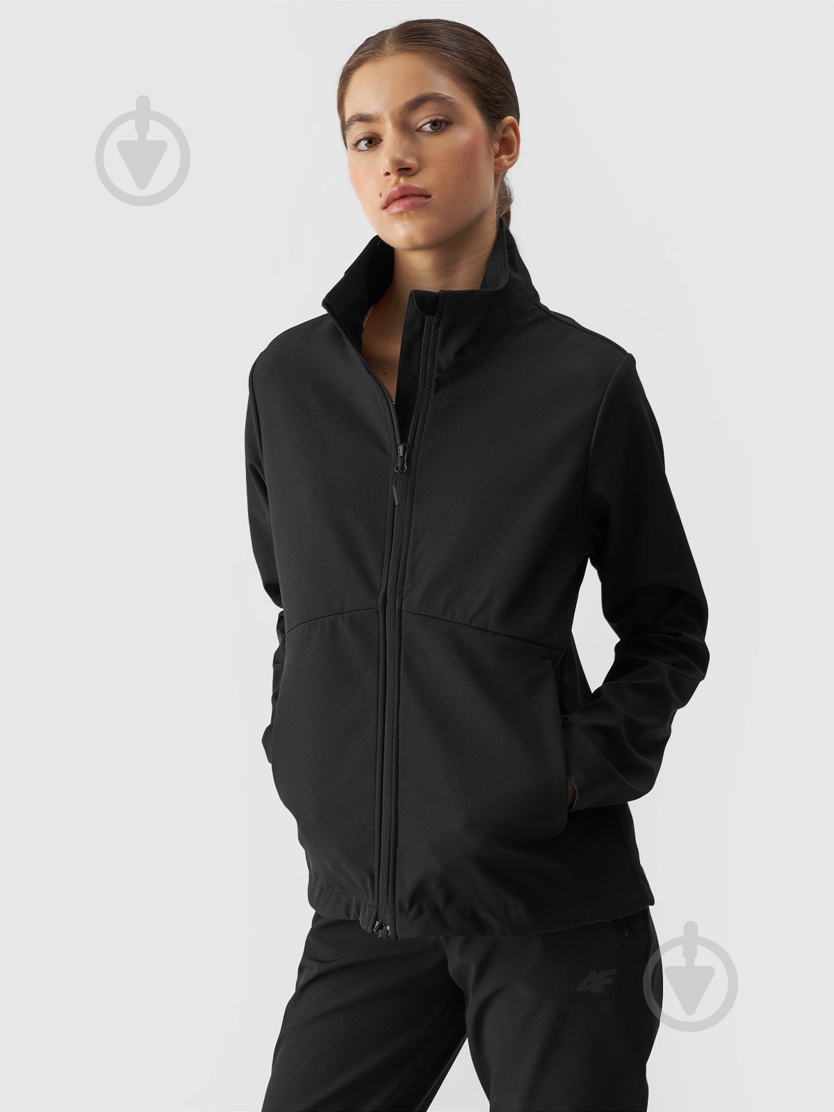 Куртка 4F SOFTSHELL JACKET F286 4FWAW24TSOFF286-20S р.S черный - фото 1