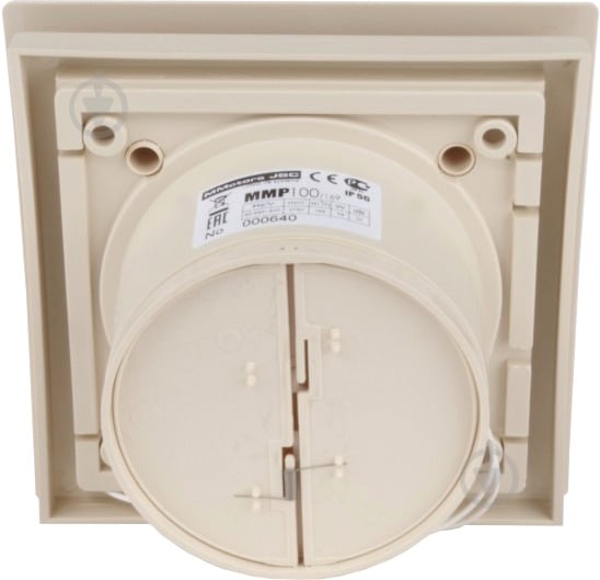 Витяжний вентилятор MMotors ММ-Р 100 пластик овал зі зворотним клапаном бежевий 5113 - фото 3