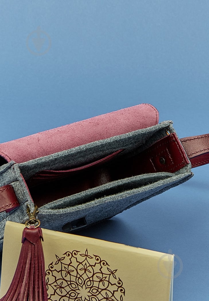 Сумка женская BlankNote Лилу серый BN-BAG-3-felt-vin - фото 5 Сумка женская BlankNote Лилу серый BN-BAG-3-felt-vin - фото 5
