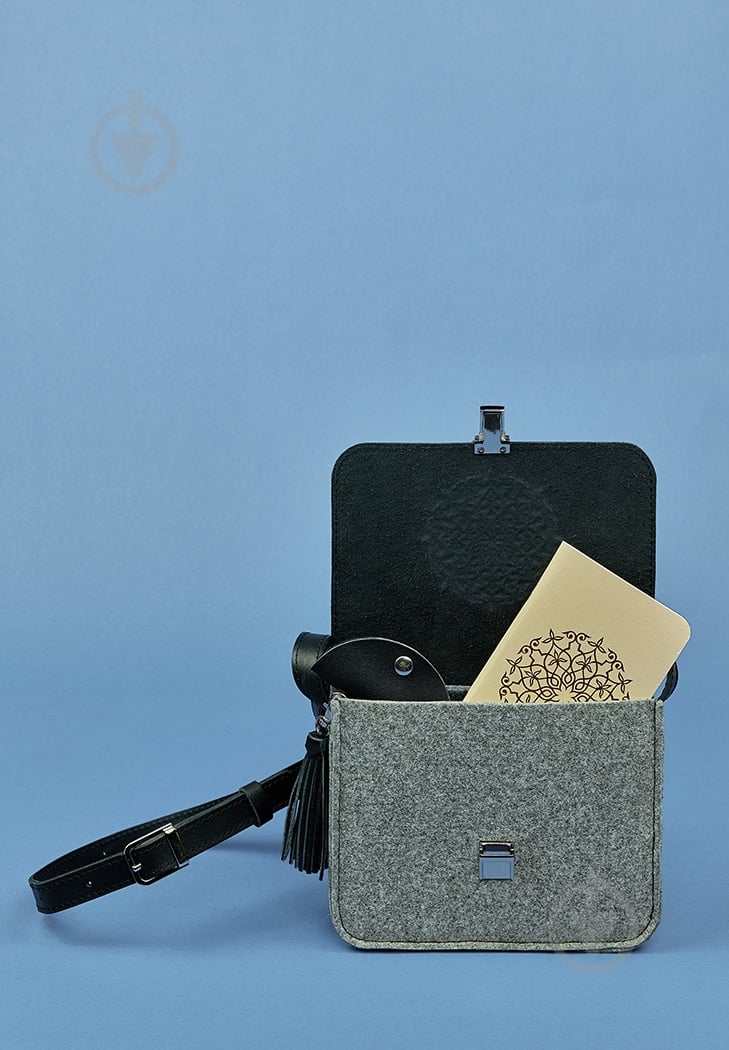 Сумка женская BlankNote Лилу серый BN-BAG-3-felt-g - фото 4 Сумка женская BlankNote Лилу серый BN-BAG-3-felt-g - фото 4