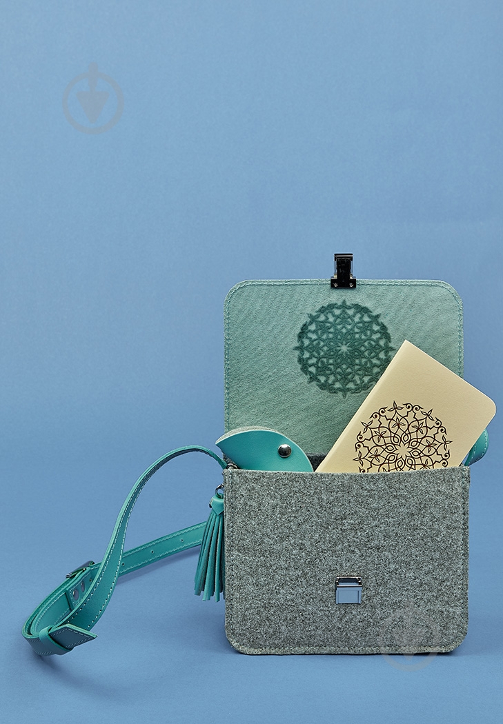 Сумка женская BlankNote Лилу серый BN-BAG-3-felt-tiffany - фото 4 Сумка женская BlankNote Лилу серый BN-BAG-3-felt-tiffany - фото 4