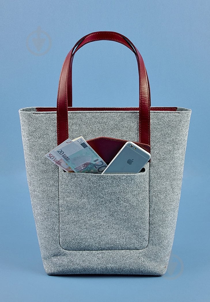 Сумка женская BlankNote D.D. серый BN-BAG-17-felt-vin - фото 3
