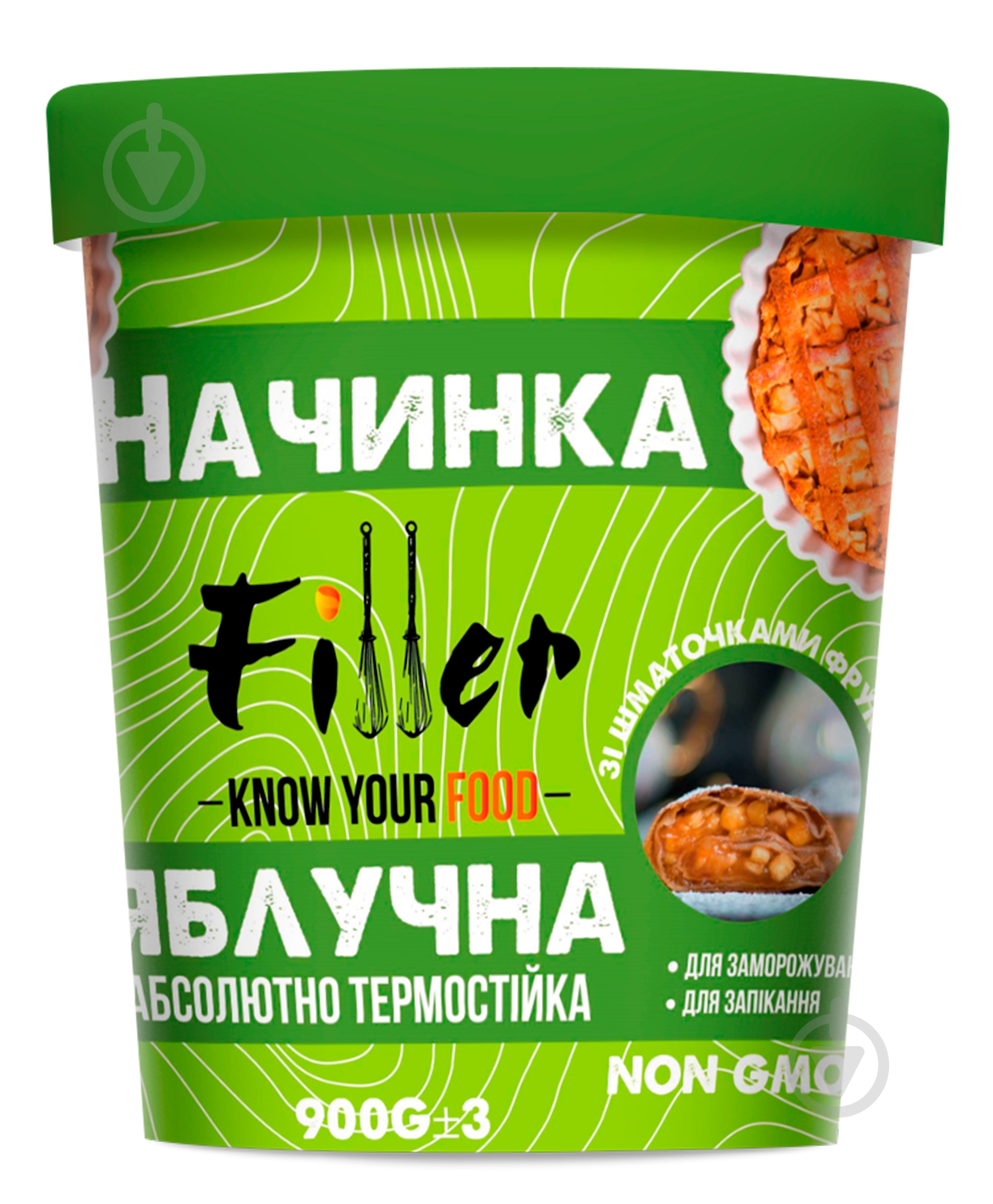Начинка Filler яблочная 0,9 кг - фото 1 Начинка Filler яблочная 0,9 кг - фото 1