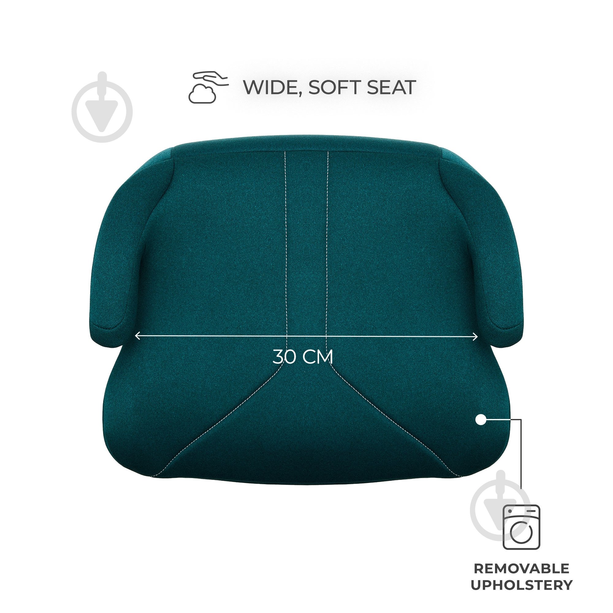 Автокрісло-бустер Kinderkraft i-Boost 2 зелений KCIBOO02GRE0000 - фото 2