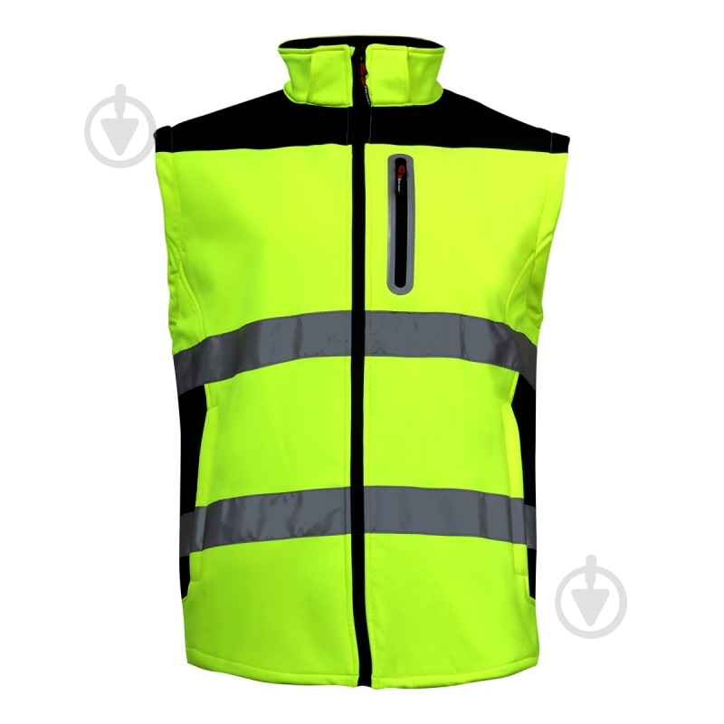 Куртка сигнальная Lahti Pro SOFT-SHELL р. XL рост 3-4 L4091904 салатовый - фото 4 Куртка сигнальная Lahti Pro SOFT-SHELL р. XL рост 3-4 L4091904 салатовый - фото 4