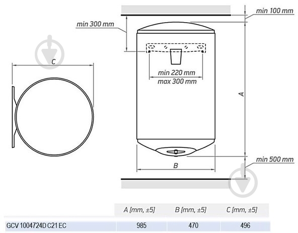 Бойлер Tesy GCV 1004724D C21 EC - фото 4