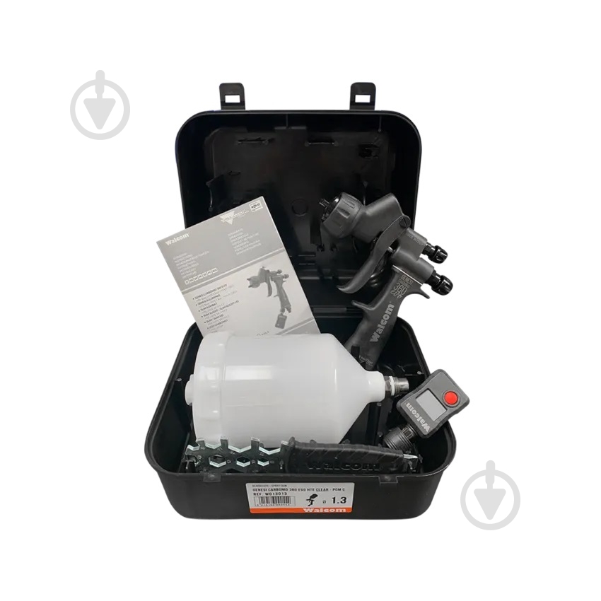 Краскопульт пневматический Walcom Genesi Carbonio 360 EVO HALO Clear 1.3 W013013 - фото 2 Краскопульт пневматический Walcom Genesi Carbonio 360 EVO HALO Clear 1.3 W013013 - фото 2