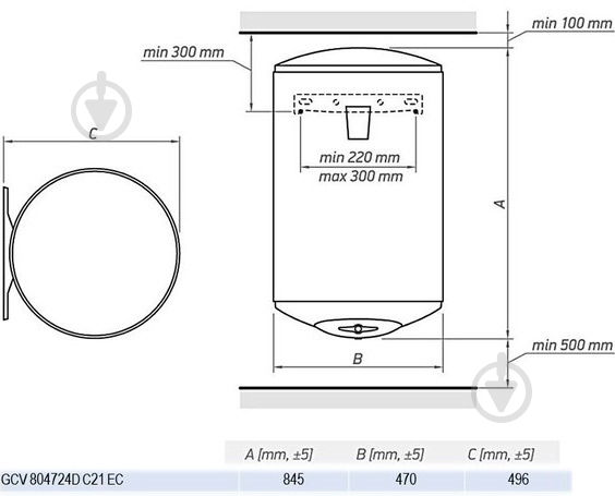 Бойлер Tesy GCV 804724D C21 EC - фото 4