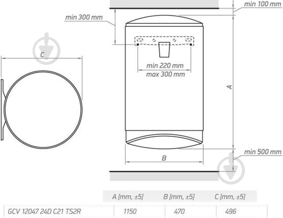 Бойлер Tesy GCV 1204724D C21 TS2R - фото 4