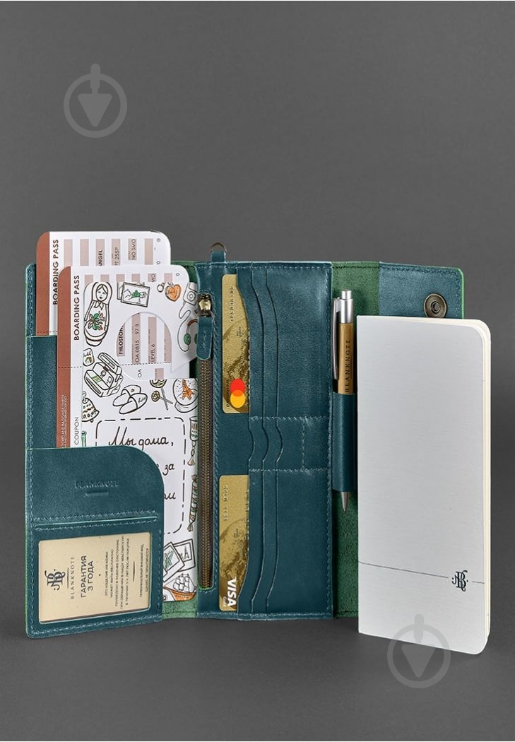 Тревел-кейс BlankNote 5.0 зеленый BN-TK-5-malachite - фото 6 Тревел-кейс BlankNote 5.0 зеленый BN-TK-5-malachite - фото 6