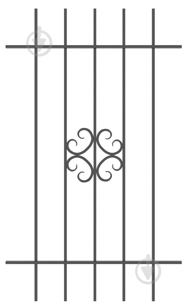 Решітка на вікно Укрітарм 900х1500 мм (304/2) - фото 1