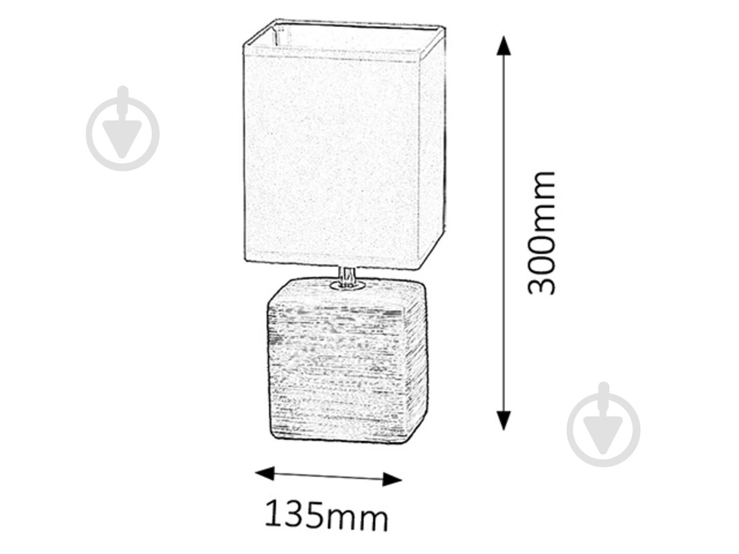 Настольная лампа декоративная Rabalux Orlando 1x40 Вт E14 серый 4458 - фото 3