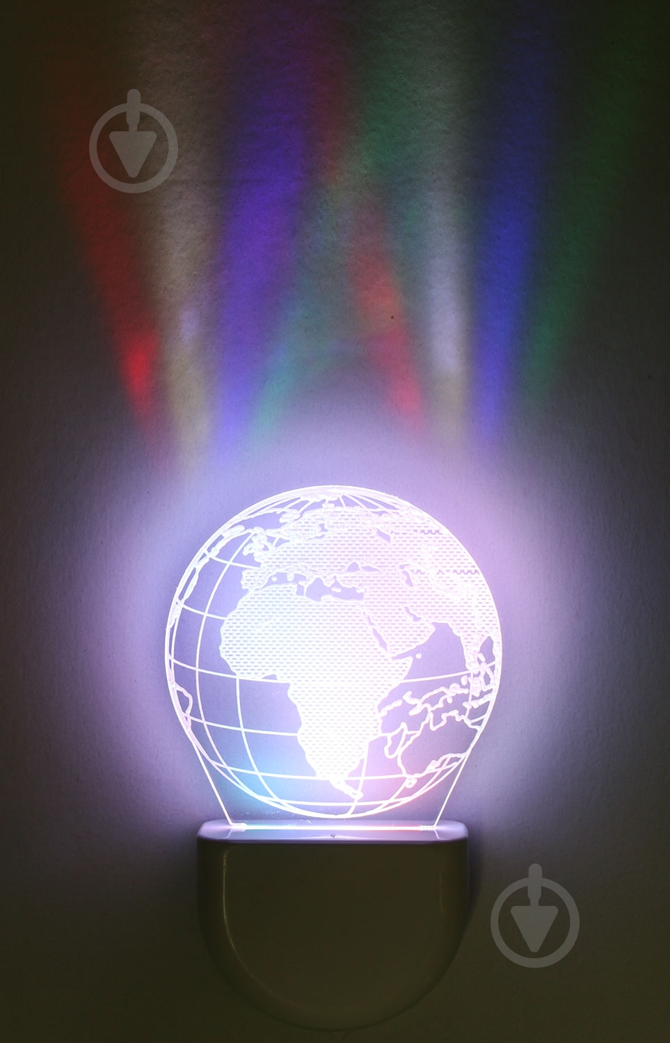 Ночник 3D Led Aukes Планета 3D LED RGB 0,5 Вт белый - фото 1 Ночник 3D Led Aukes Планета 3D LED RGB 0,5 Вт белый - фото 1