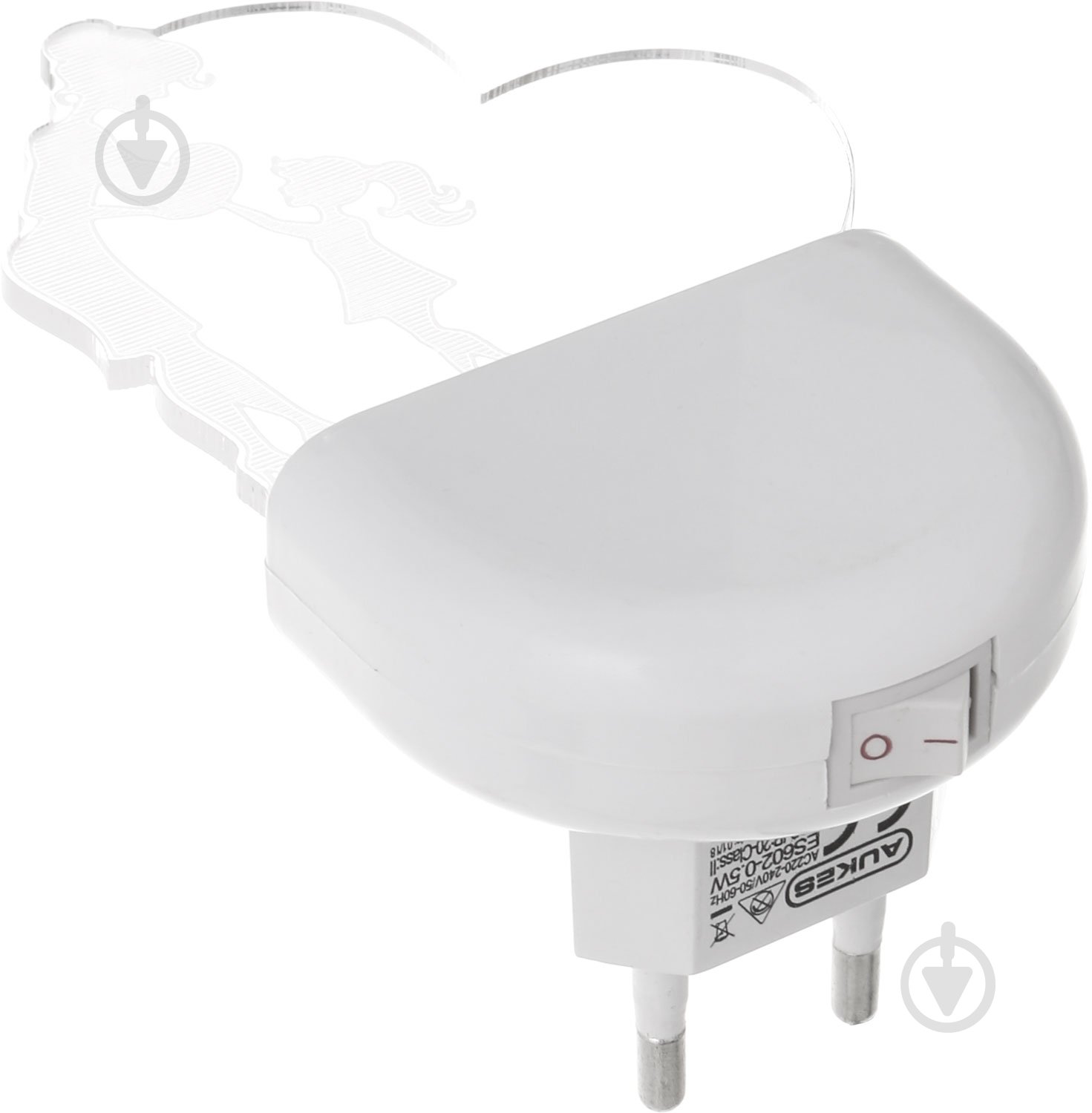 Ночник 3D Led Aukes Детство 3D LED RGB 0,5 Вт белый - фото 3