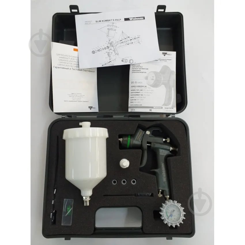 Фарбопульт пневматичний Walcom SLIM Kombat HVLP 1,3 8130.13 - фото 2 Фарбопульт пневматичний Walcom SLIM Kombat HVLP 1,3 8130.13 - фото 2