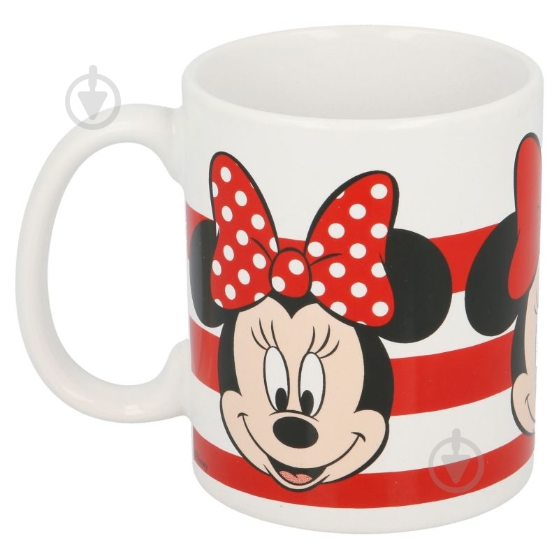 Чашка STOR Disney - Minnie Mouse Stripes Ceramic Mug 325 мл - фото 1