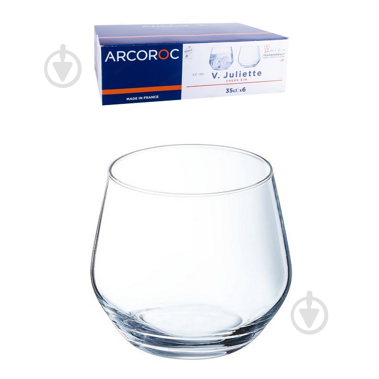 Набор стаканов Arcoroc V.JULIETTE 350 мл 6 шт. - фото 2 Набор стаканов Arcoroc V.JULIETTE 350 мл 6 шт. - фото 2