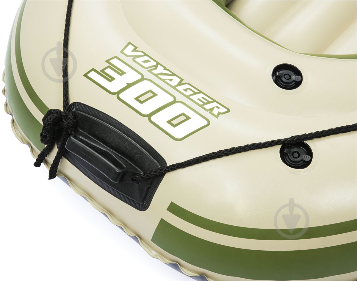 Лодка Bestway Voyager 300 65051B зеленый - фото 7