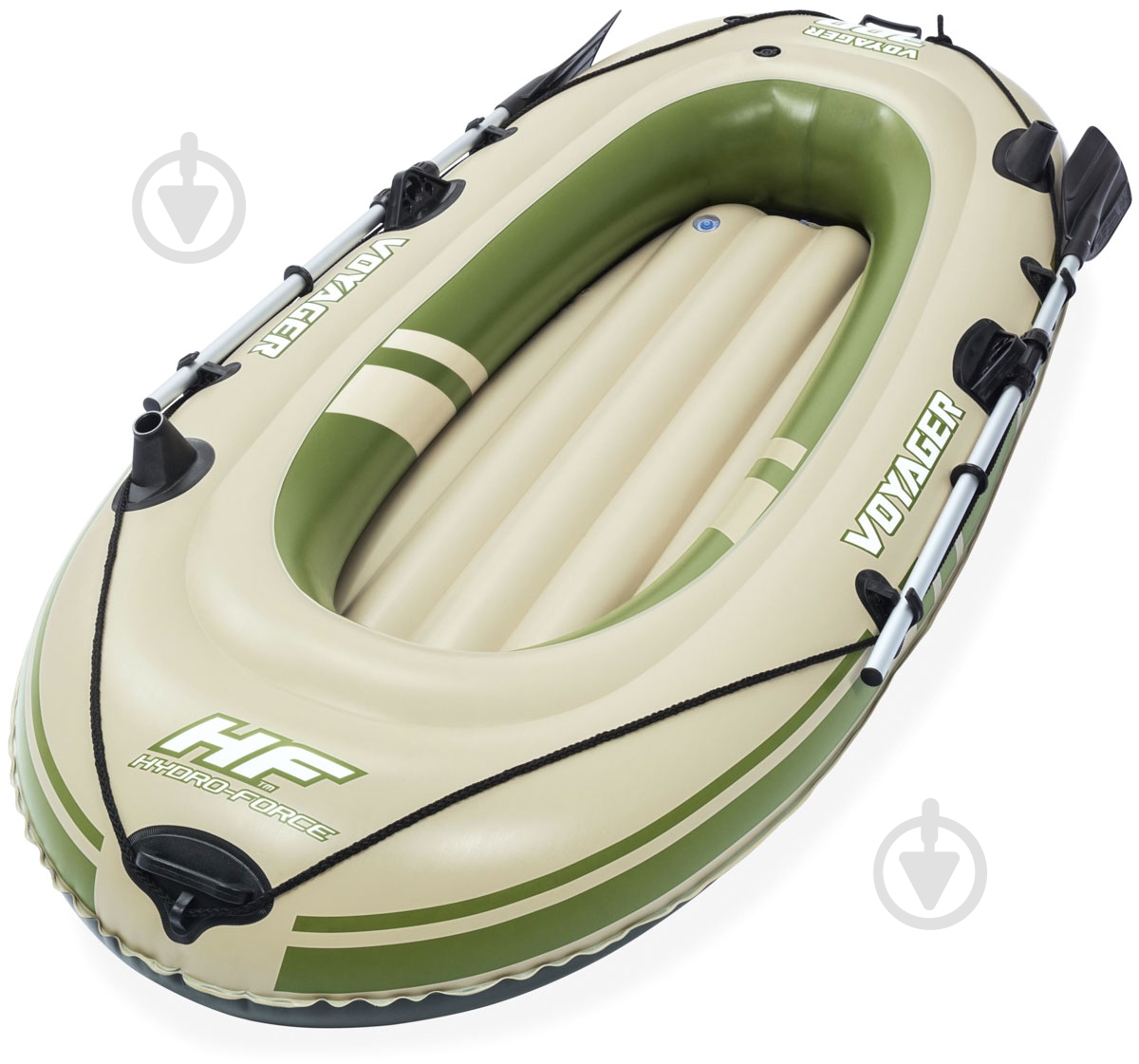 Лодка Bestway Voyager 300 65051B зеленый - фото 1