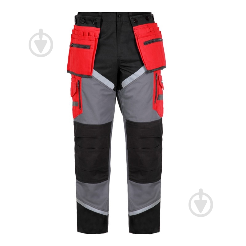 Брюки рабочие Lahti Pro р. M рост 1-2 L4050502 красный - фото 1 Брюки рабочие Lahti Pro р. M рост 1-2 L4050502 красный - фото 1