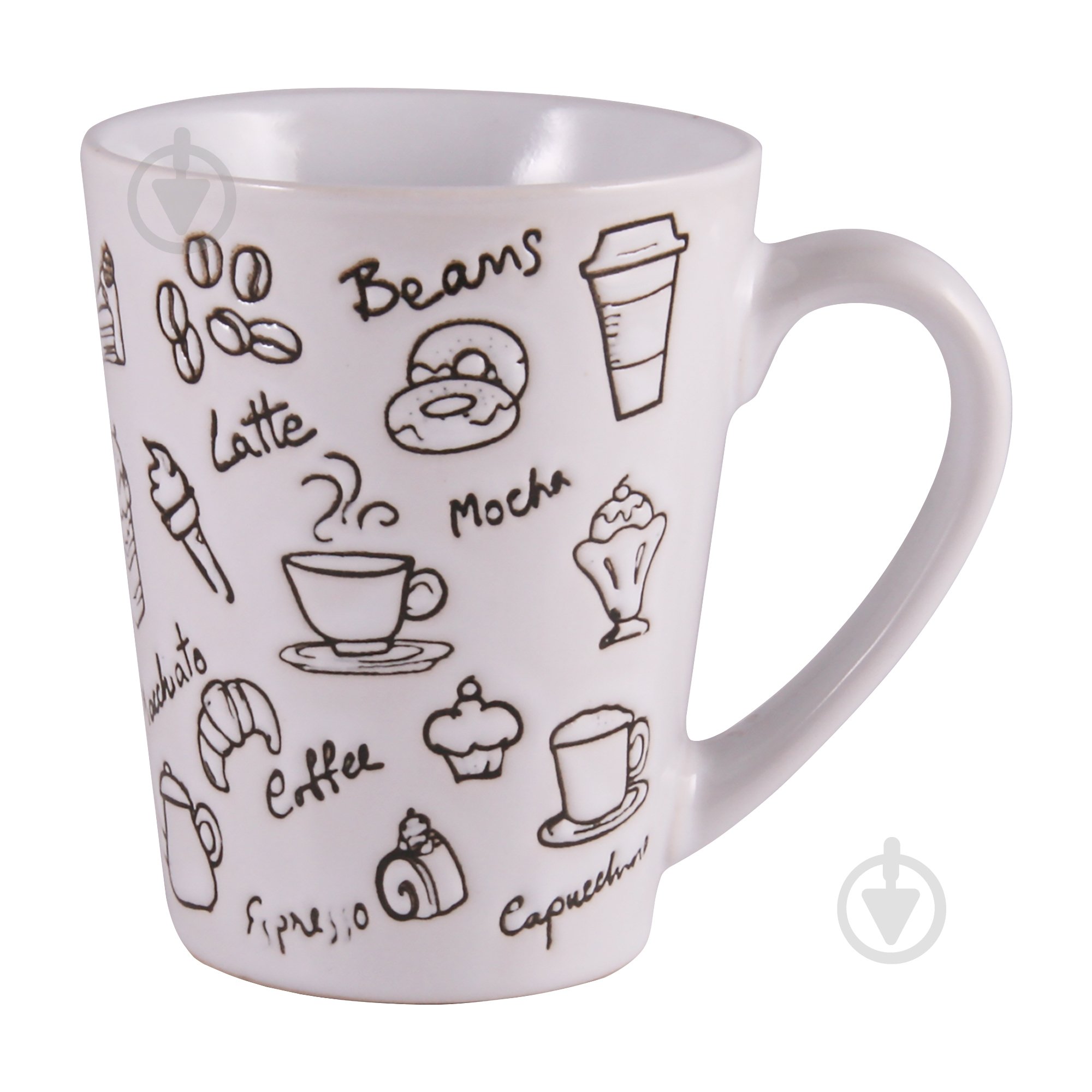 Чашка Milika Coffee Drink Gray 320 мл M0420-L697C - фото 1