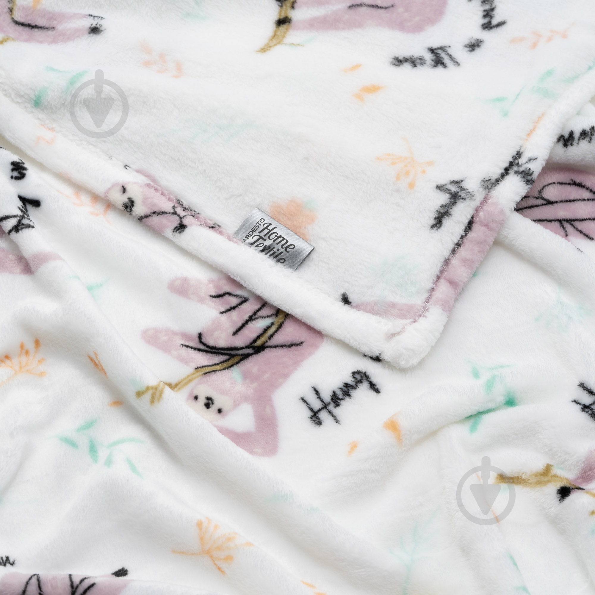 Плед Flannel 160x200 см белый Ardesto - фото 4