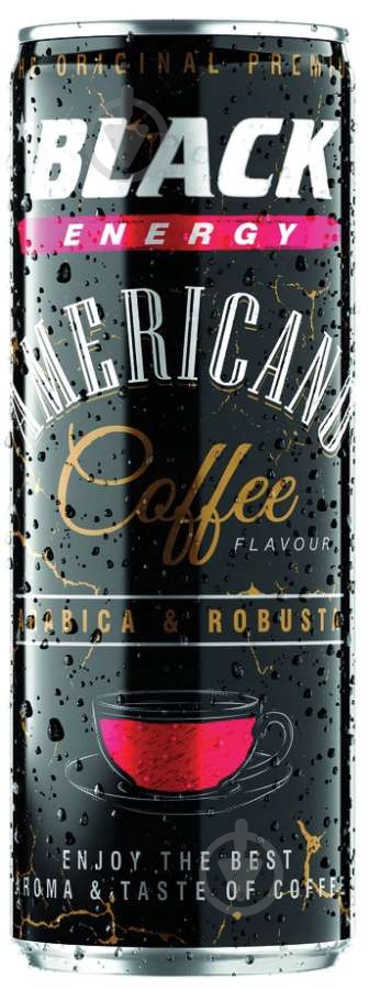 Енергетик Black Energy Americano Coffee 250 мл - фото 1 Енергетик Black Energy Americano Coffee 250 мл - фото 1